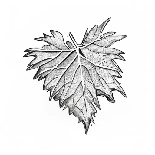 Rosemary leaf  tattoo design idea