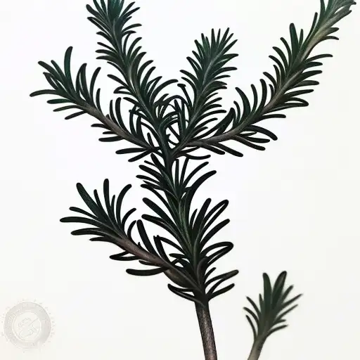 Rosemary branch up close  tattoo design idea