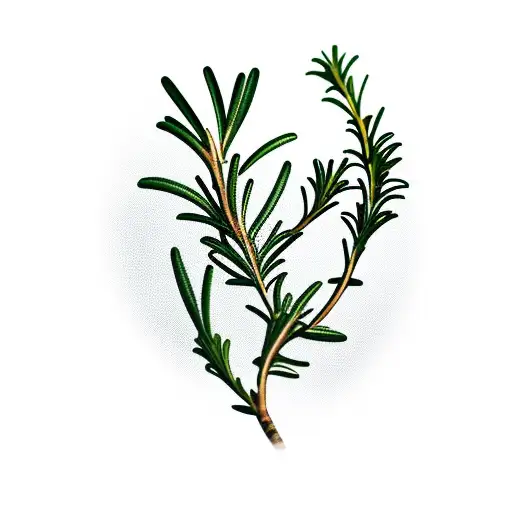 Rosemary branch up close  tattoo design idea