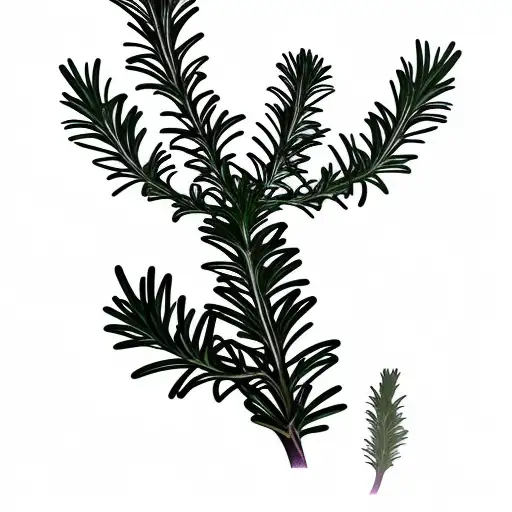 Rosemary branch up close  tattoo design idea