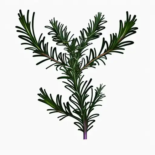 Rosemary branch up close  tattoo design idea