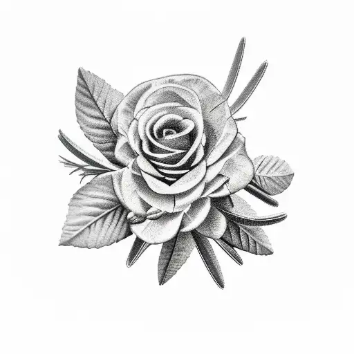 Rosemary branch up close  tattoo design idea