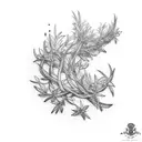 rosemary branch  tattoo design idea
