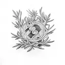 rosemary branch  tattoo design idea