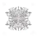 two symmetric rosemary branches tattoo design idea