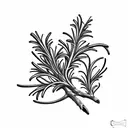 Rosemary branch tattoo design idea
