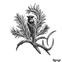Rosemary branch tattoo design idea