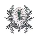 two symmetric rosemary branches tattoo design idea
