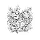 Ivy vine tattoo design idea