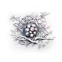 Ivy vine tattoo design idea