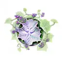 Ivy vine tattoo design idea