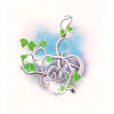 Ivy vine tattoo design idea