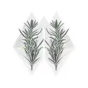 two symmetric rosemary branches tattoo design idea