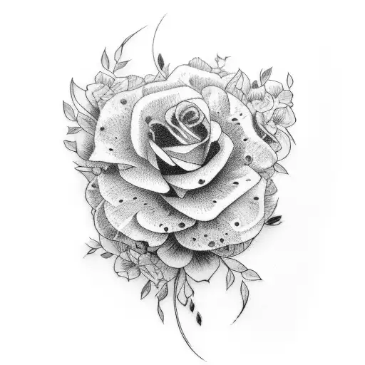 floral arm band  tattoo design idea