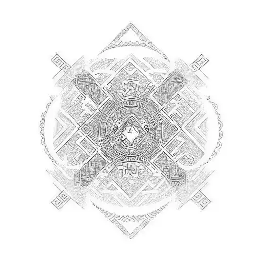 Hmong symbols tattoo design idea