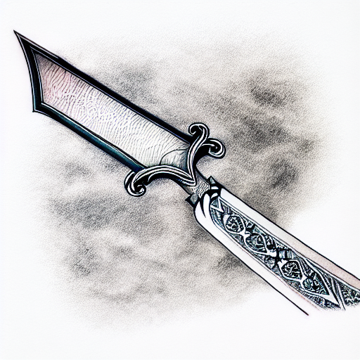 Sword tattoo design idea