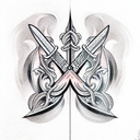 Sword tattoo design idea