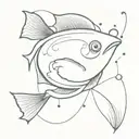 pool fry with  tattoo design idea