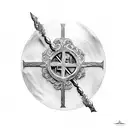 medieval cross tattoo design idea