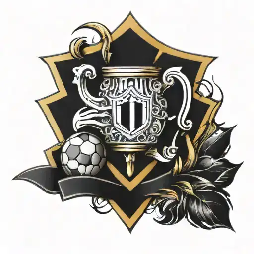 trophy football tattoo design  tattoo design idea
