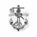 anchor welding stinger tattoo design idea
