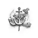anchor welding stinger torch oxyacetylene tattoo design idea