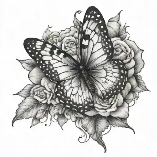 Butterfly tattoo design idea