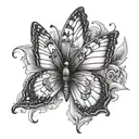 Butterfly tattoo design idea