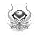 abduction Alien  tattoo design idea
