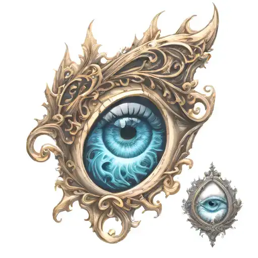 soul window eye tear drop  tattoo design idea