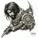 Dagger of time prince of persia warrior within tattoo design idea