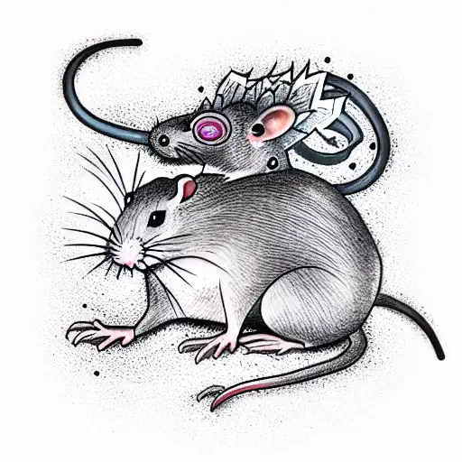 Rat King  tattoo design idea