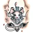 Rat King  tattoo design idea