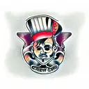 chef knife tattoo design idea