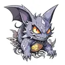 pokemon sableye using shadow sneak to control decomposing gengar using a shadow pupper tattoo design idea