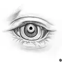 Evil Eye tattoo design idea