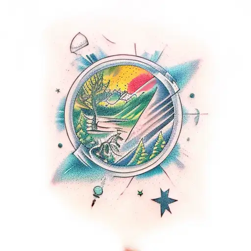 nature, universe, intense, heaviest  tattoo design idea