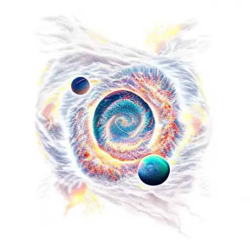 nature, universe, intense, heaviest  tattoo design idea