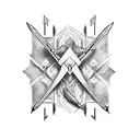 bow and arrow tattoo design idea