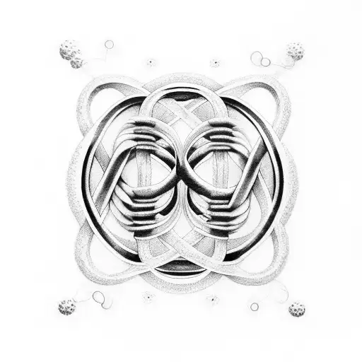 Infinity Symbol with I.VI.MCMLXVII on one side and XXIX.XII.MCMLXIX on the other tattoo design idea