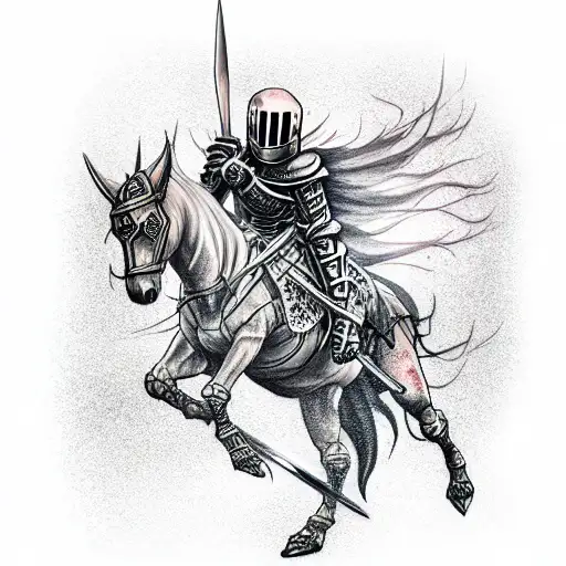 dead knight tattoo design idea