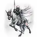 dead knight tattoo design idea