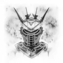 dead knight tattoo design idea