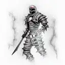 dead knight tattoo design idea