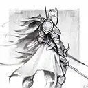 knight tattoo design idea