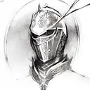 knight tattoo design idea