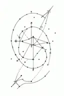 Sagittarius constellation tattoo design idea
