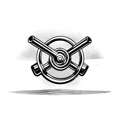 "iron sharpens iron" with barbell tattoo design idea