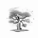 baobab tree tattoo design idea