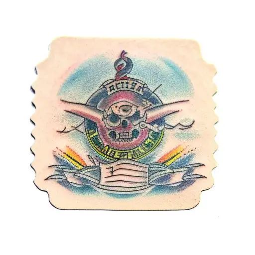 ticket to hell, train ticket tattoo design idea